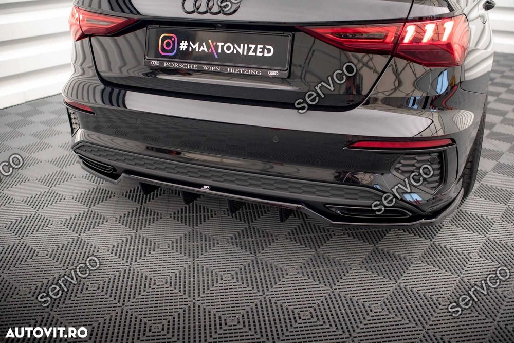 Prelungie bara spate Audi A3 SLine Sedan 8Y 2020- v23 - Maxton Design - 2