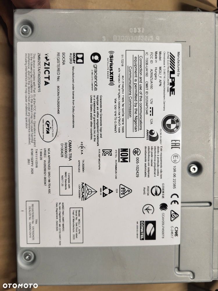 Radio CD Czytnik Nawigacji BMW M4 G82 G83 m3 G80 4 G22 Alpine - 2