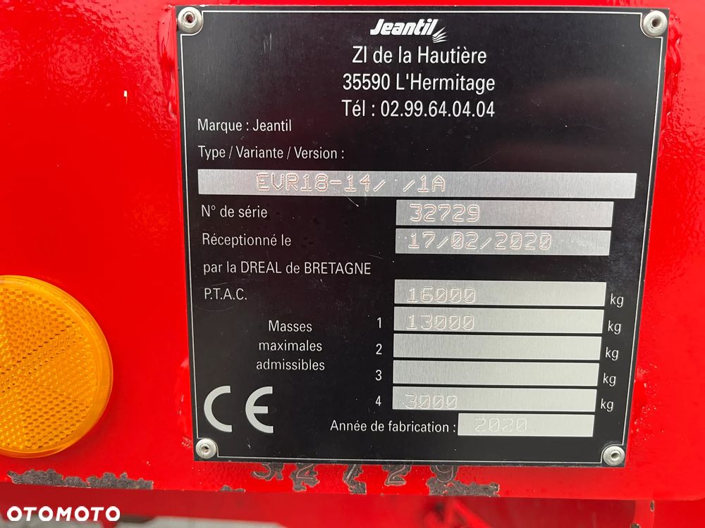 Inny Rozrzutnik obornika Jeantil EVR 18-14 - 7