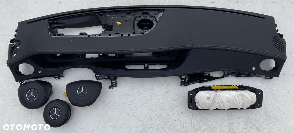 MERCEDES S W217 W222 DASHBOARD DESKA KONSOLA KOKPIT PULPIT PÓŁKA PARAPET PODUSZKI AIRBAG PASY PAS KURTYNA CURTAIN SEAT BELT Raz2 - 11
