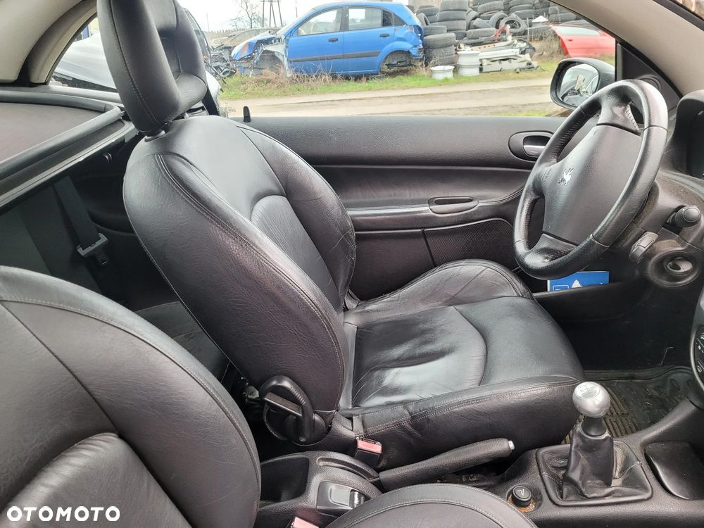 Fotel kierowcy pasażera kanapa Peugeot 206 CC Cabrio 2004r skóra - 4
