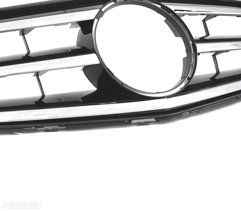GRELHA MERCEDES CLASE C W204 S204 07-14 PRETO CROMADO - 2