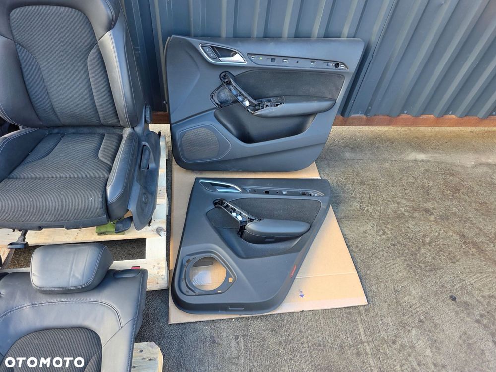 FOTEL FOTELE AUDI Q3 8U S LINE SKÓRA + MATERIAŁ KOMPLET ! - 4