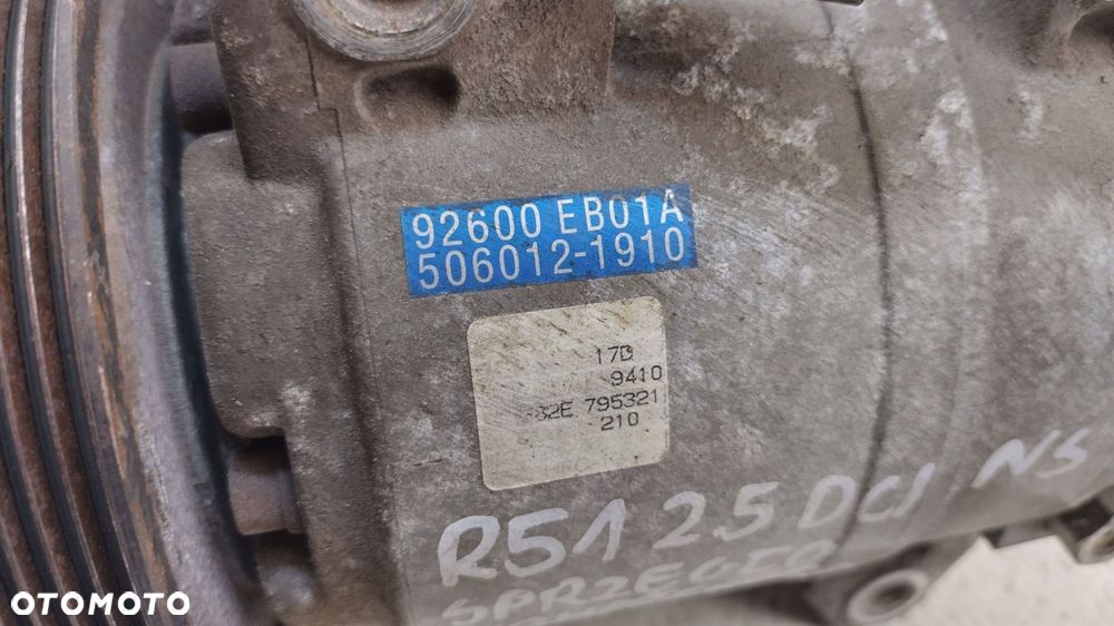 nissan pathfinder r51 navara d40 2.5 dci sprężarka klimatyzacji 92600-eb01a - 8