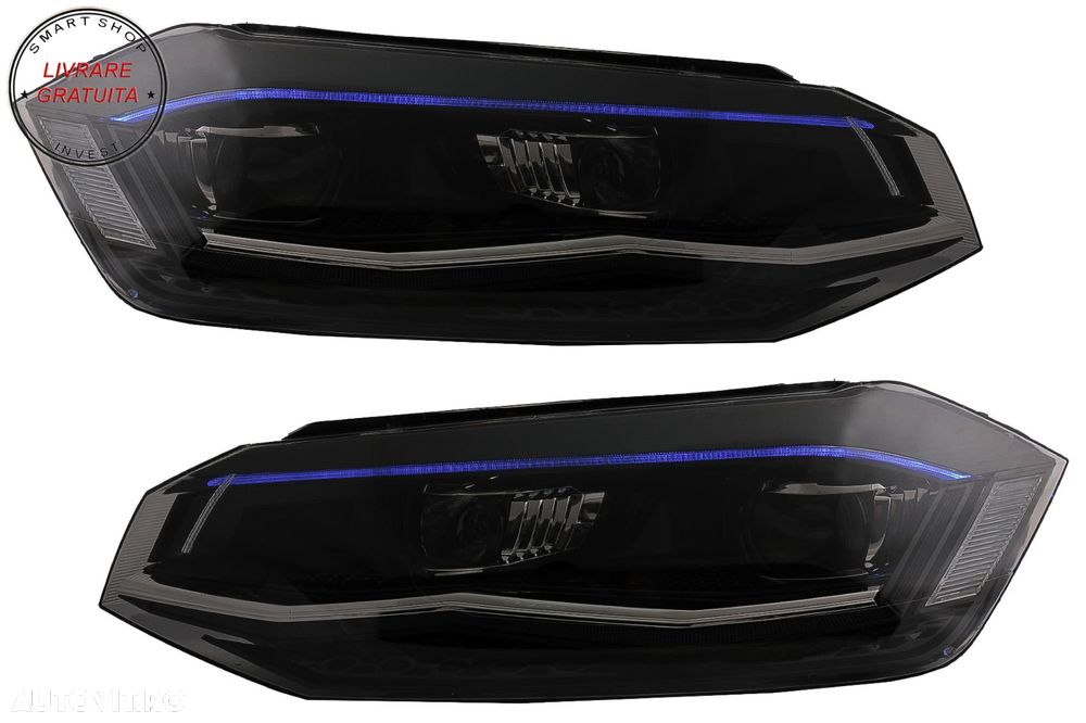 Faruri LED VW Polo AW MK6 (2018-2020) Semnal Dinamic Secvential- livrare gratuita - 8