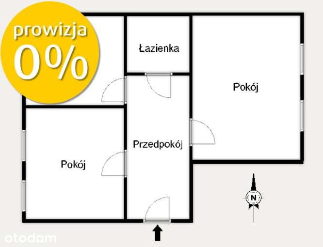 dwustronne i rozkładowe 2 pokoje w centrum!