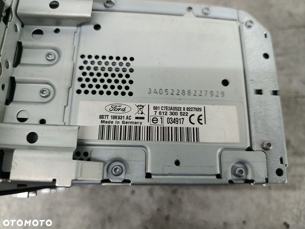 RADIO NAWIGACJA FABRYCZNA FORD MONDEO MK4 8S7T18K931AC  7612300522 - 6