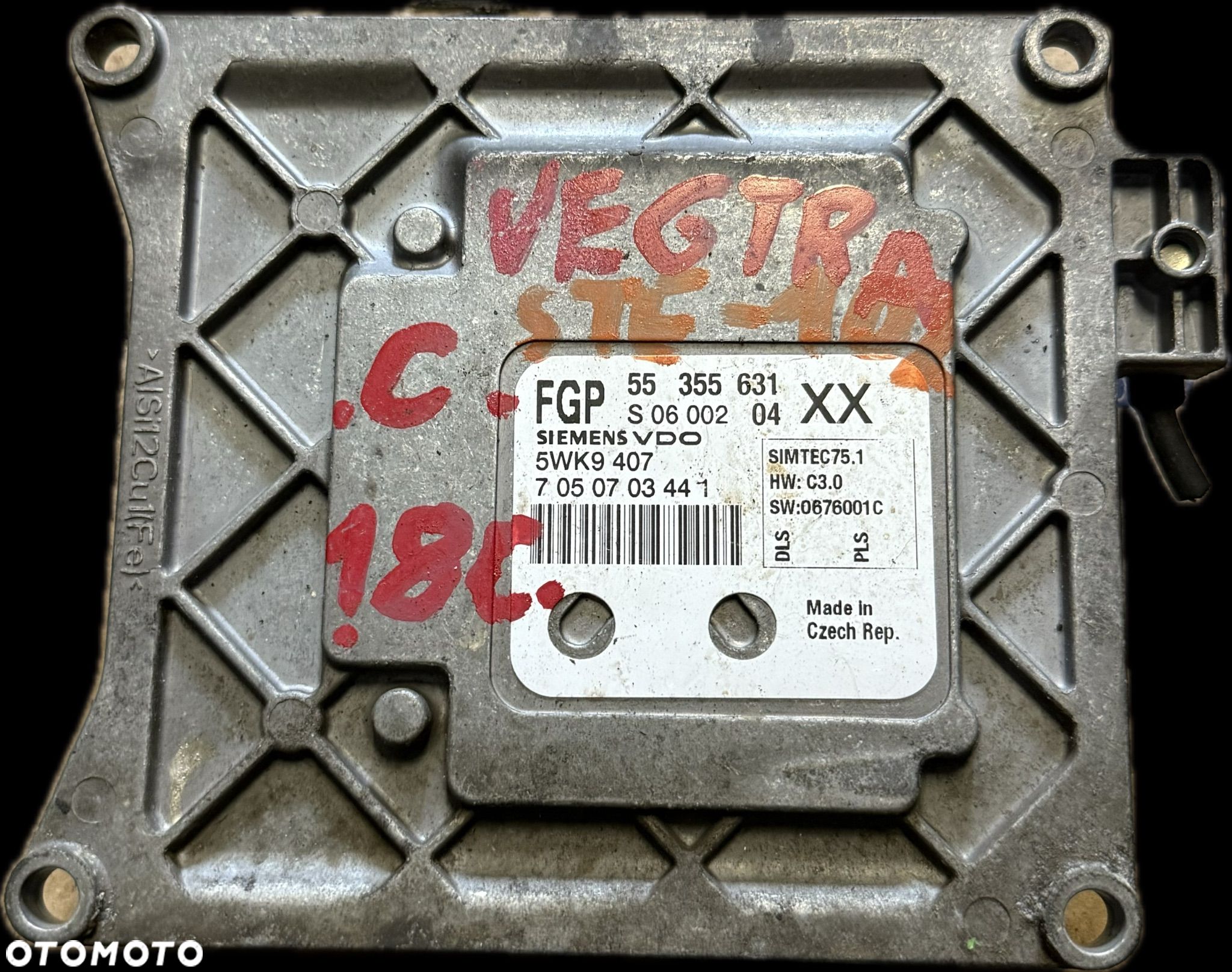 Sterownik Silnika ECU Komputer Opel Vectra C 55355631 - 1