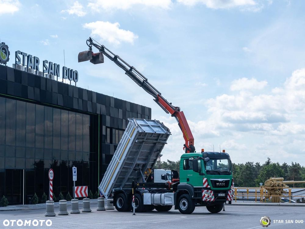 MAN TGS 33.480 6x4 PALFINGER PK 22002 HDS Żuraw Wywrotka Łyżka - 11