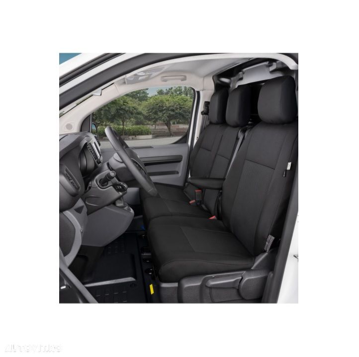 Set huse scaune auto Kegel Tailor Made Van DV1 + DV1 pentru Peugeot Expert 3, Traveller, Citroen Jumpy dupa 2016, Opel Vivaro C, Zafira Life dupa 2019, Toyota ProAce 2, ProAce Verso 2 dupa 2016, ptr scaun - 1