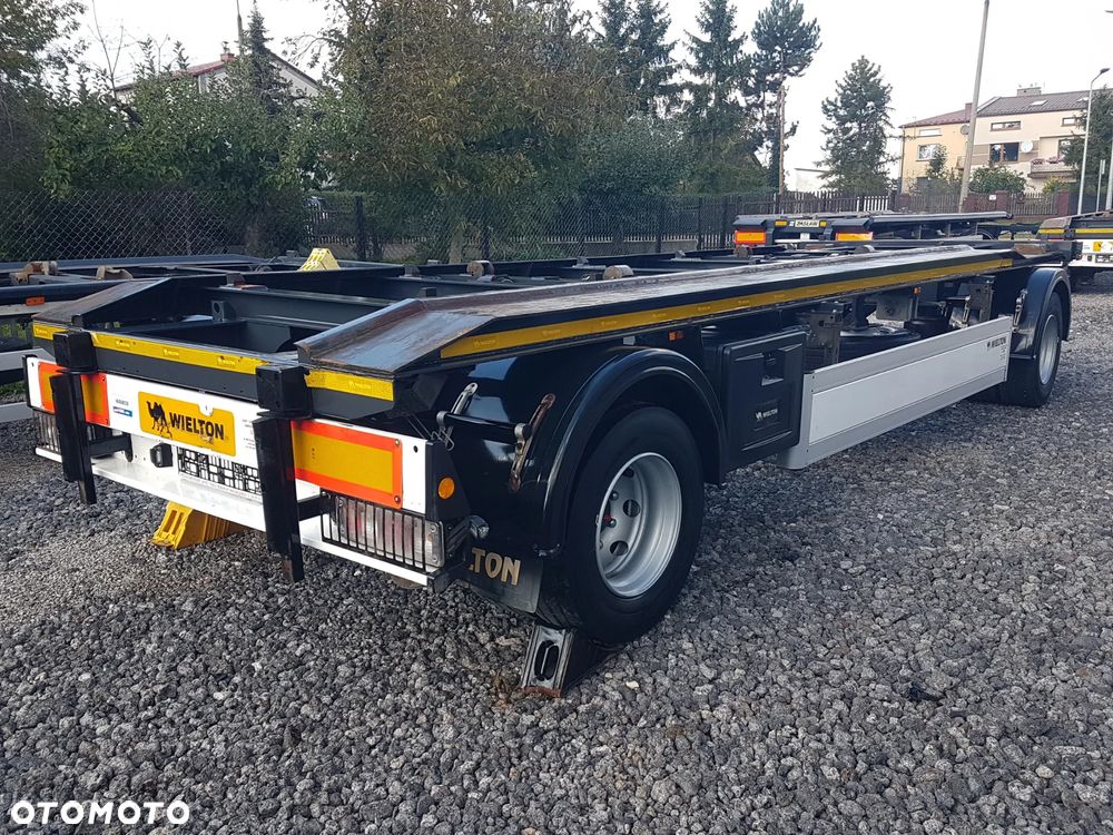 Wielton PS-2 PRZYCZEPA POD KONTENERY DO HAKOWCA 2-OSIE BLIŹNIAKI HUFFERMANN ZASŁAW SKIBICKI - 4