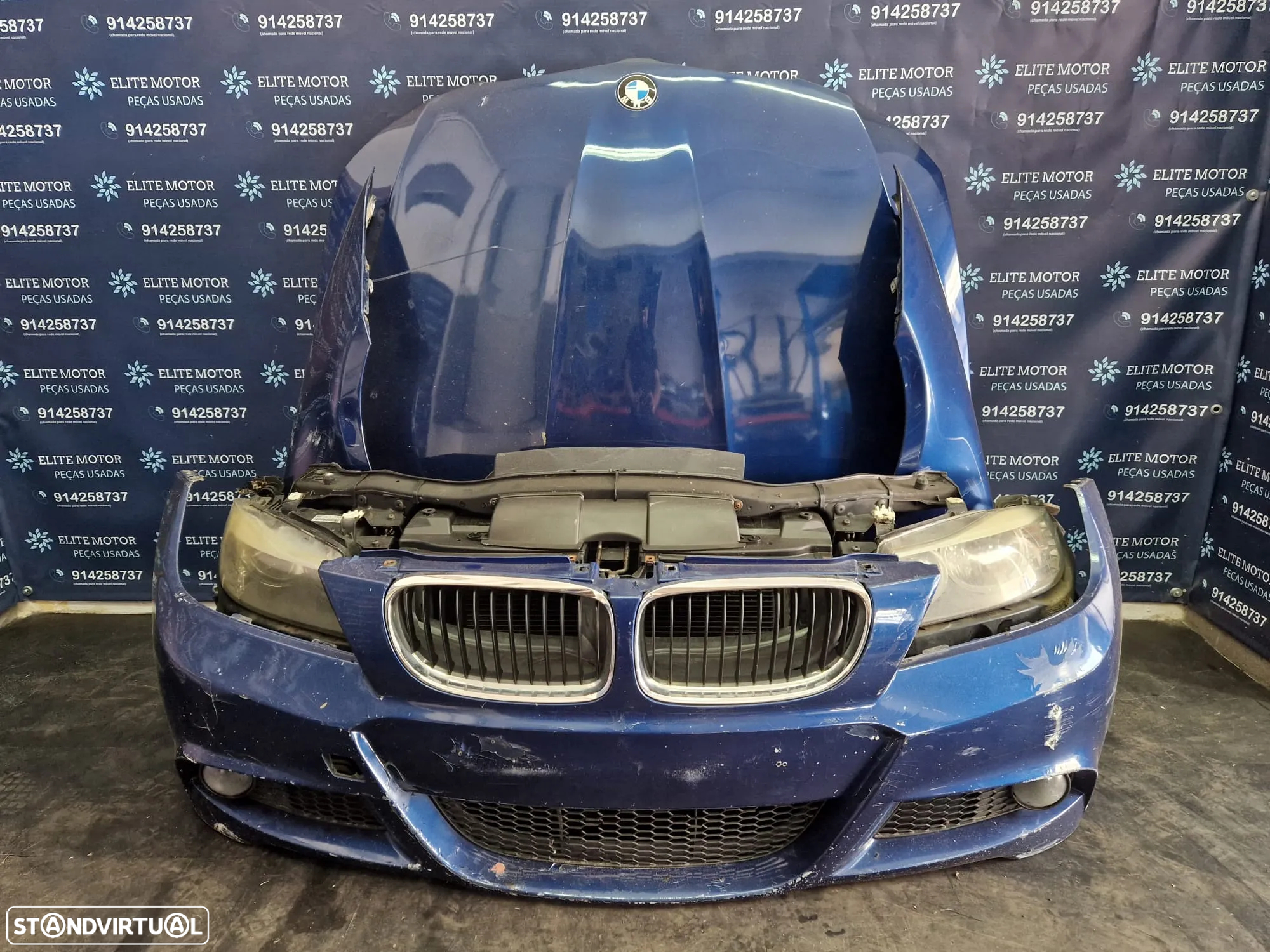 Frente completa usada BMW E90 E91 LCI PACK M 320D capot parachoques guardalamas oticas radiador 318d - 2