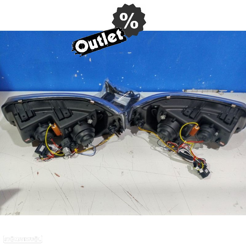 R012882C1 CONJUNTO DE FARÓIS VOLKSWAGEN VW T5 03-09 DAYLIGHT LEDS CROMADOS - 5