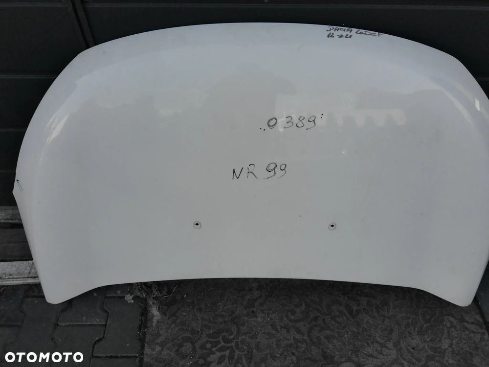 DACIA LODGY DOKKER  NR 99 MASKA BIALA O389 LADNA MALE SLADY UZYTKOWANIA INNE CZESCI PAS ZAWIASY