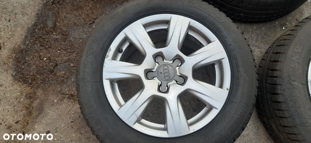 AULUFELGI 5X112 16 Cali  PLUS NOWE OPONY 225/55r16 95v KORMORAN AUDI VOLKSWAGEN 8K0601025A 7.5JX16H2 ET45 - 5