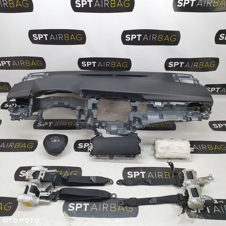 TOYOTA CAMRY DESKA ROZDZIELCZA KONSOLA KOKPIT PULPIT PODUSZKI AIRBAG AIR BAG PASY KIT SET - 1