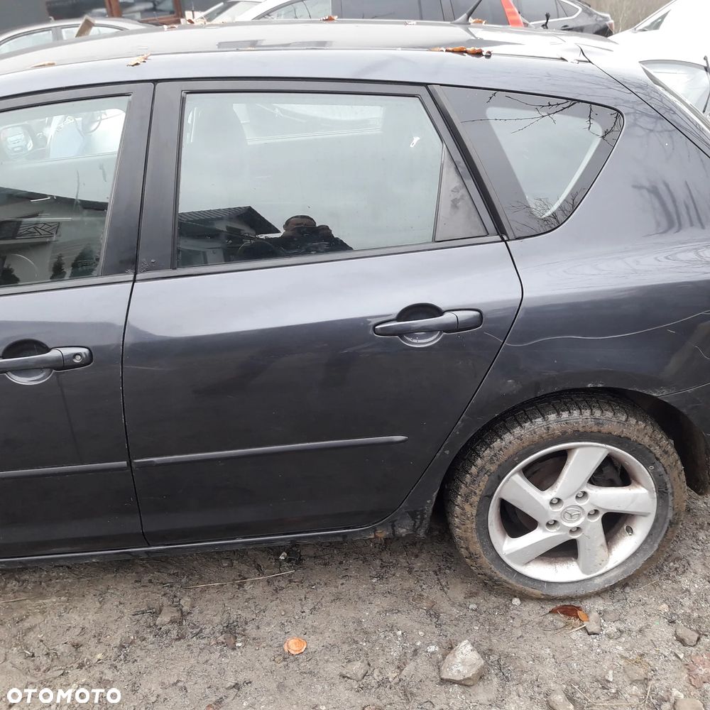 Mazda 3 BK 03-09 drzwi lewy tył tylne lewe szyba  w kolor 28b - 4