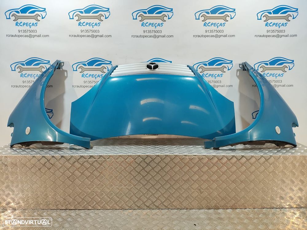 FRENTE COMPLETA MERCEDES BENZ CLASS A W168 CAPOT PARACHOQUES GUARDA-LAMAS OTICA OTICAS RADIADOR VENTILADOR FRENTE FIBRA REFORÇO - 10