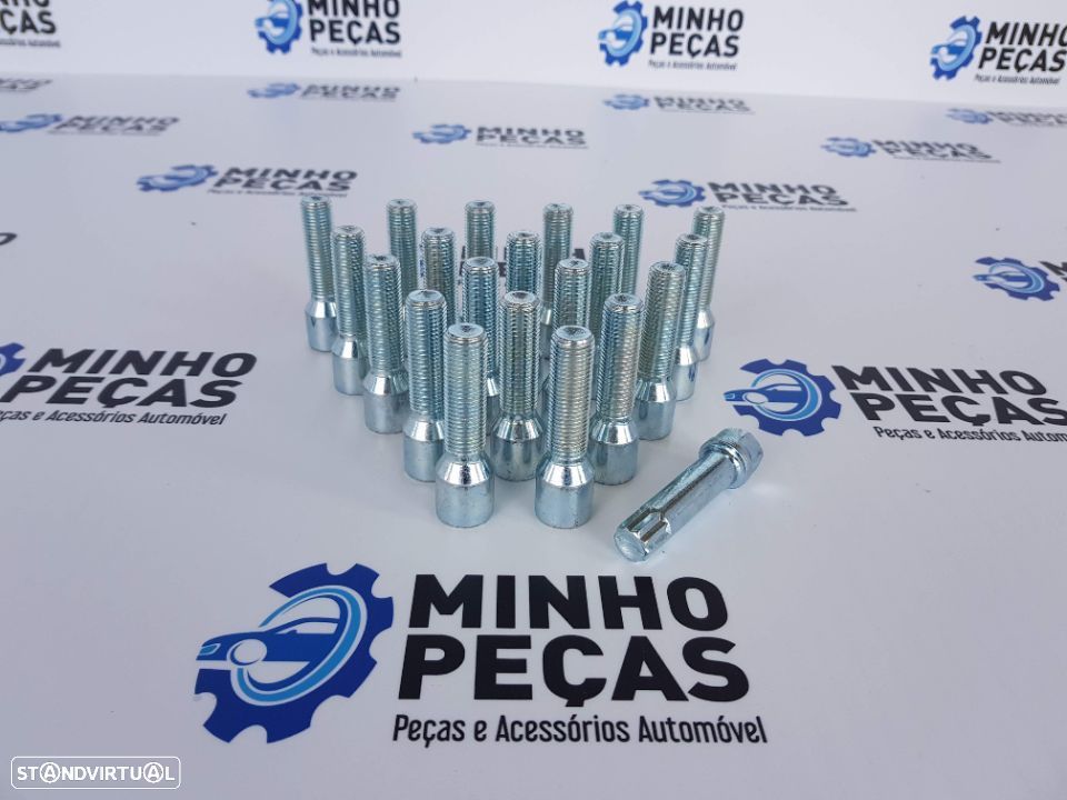 Pernos Aperto Interior Compridos Cinza M12x1.50 - 1
