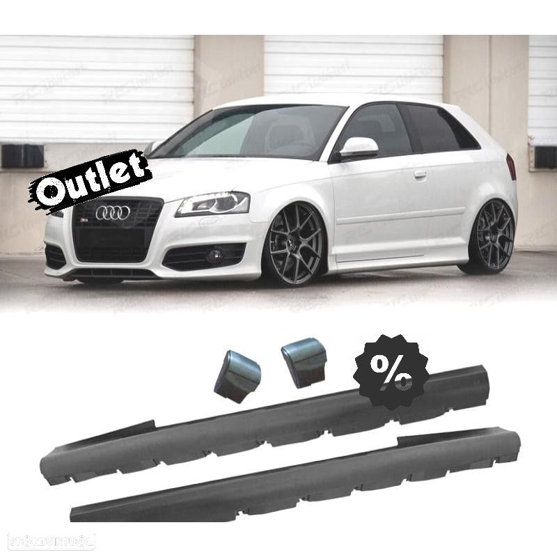 C002391C9 EMBALADEIRAS LATERAIS AUDI A3 8P 03-11 3 PORTAS LOOK S3 - 1