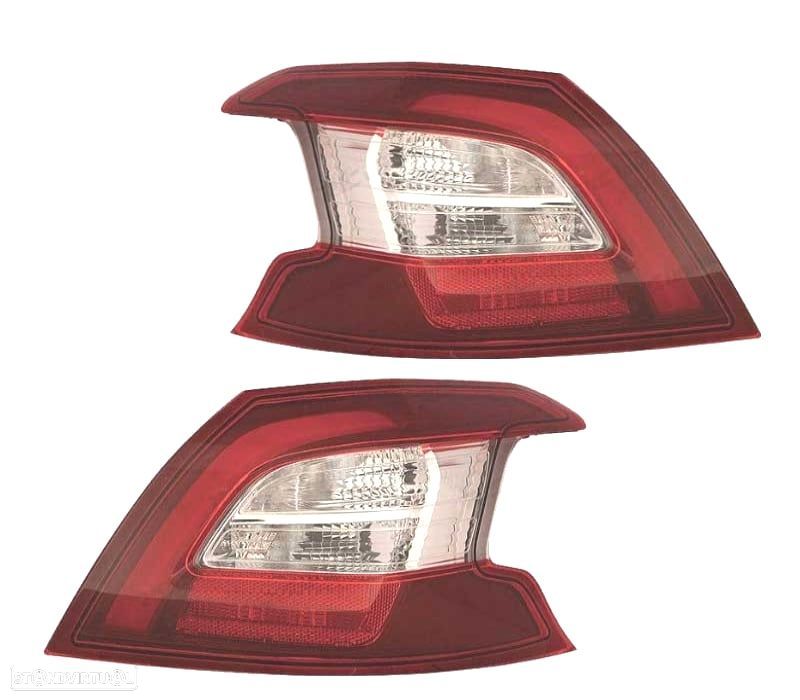 FAROLINS LED PARA PEUGEOT 308 II 13-17 BRANCO VERMELHO - 1