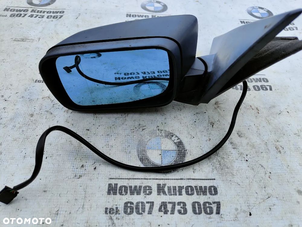 BMW E46 Lusterko lewe czarne 5 pinów Europa - 2