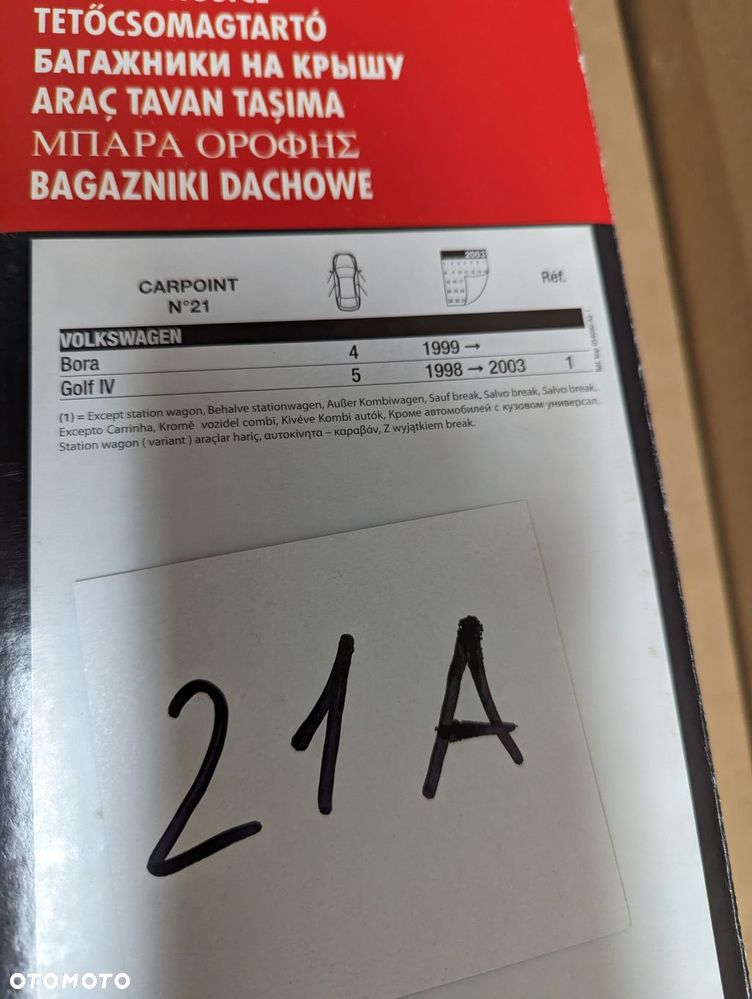 Bagażnikdachowy 21A Volkswagen Bora Golf 4 - 2