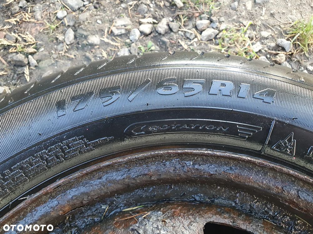KOŁO 14 4X100 FELGA STALOWA OPONA CAŁOSEZONOWA CAŁOROCZNA DĘBICA NAVIGATOR 3 175/65/R14 JAK NOWA 7MM 2021R POSIADAM 2SZT - 5