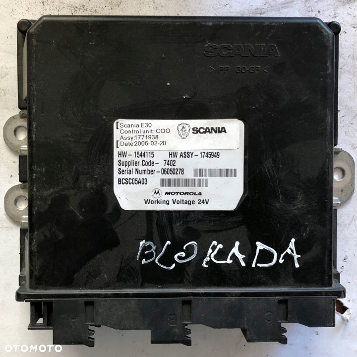 STEROWNIK KOORDYNATOR SILNIKA SCANIA R 1771938 - 1