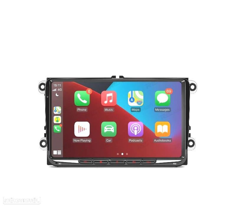 AUTO RÁDIO GPS ANDROID 14 VOLKSWAGEN VW PARA SEAT SKODA - 9