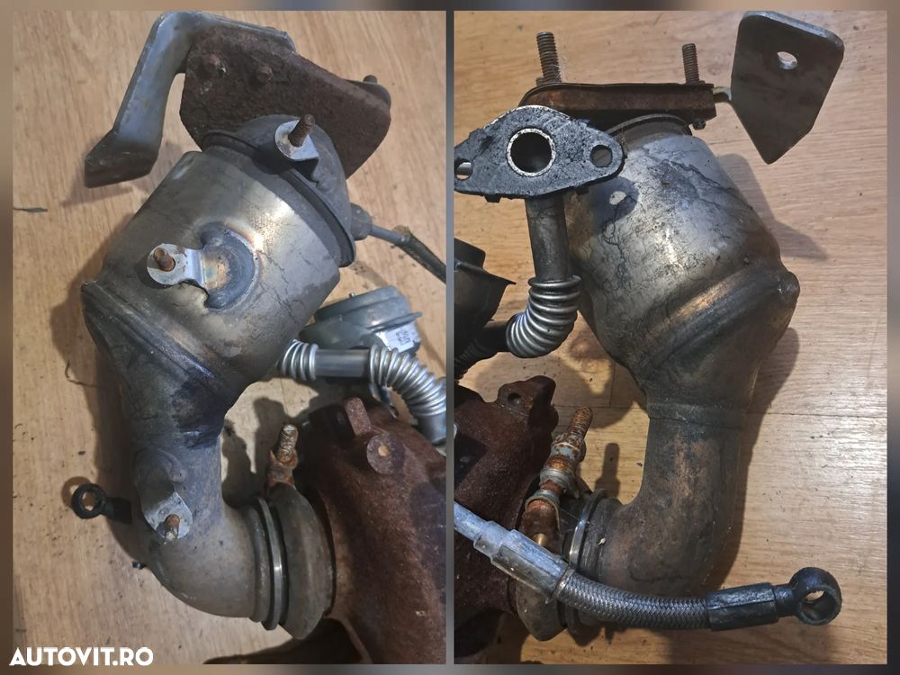 Turbina turbo turbosuflanta Furtun intercooler Conducta EGR Catalizator DPF Senzor temperatura Tubulatura intercooler Originale Saab 9-3 93 Opel Zafira C Astra H Vectra C 1.9cdti Z19DTH 2002-2010 - 5