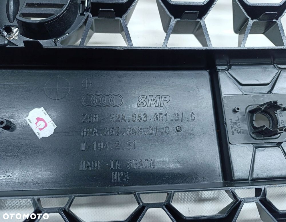 ATRAPA GRIL GRILL AUDI A1 1.4 TFSI 82A853653 - 8