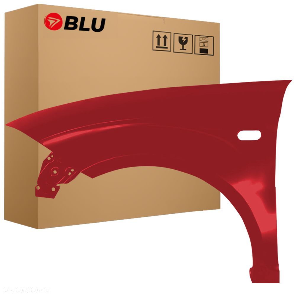 BLU Błotnik SEAT ALTEA XL LS3X Lewy Przód Czerwony 2006-2015 ocynk RotRumbi - 1