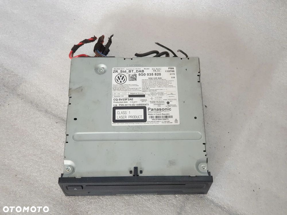 CZYTNIK CD SD BLUETOOTH VW GOLF VII 5G0035820 - 3
