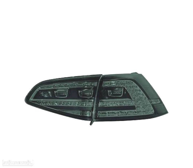 FAROLINS TRASEIROS CROMO ESCURO PARA VOLKSWAGEN VW GOLF VII LIMOUSINE 12-17 - 1