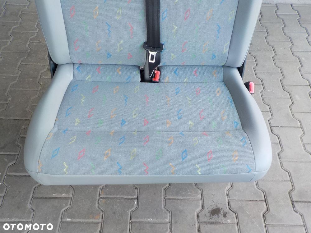 VW T5 T6 FOTEL PODWÓJNY PASAŻERA PRZÓD DWÓJKA INKA - 2