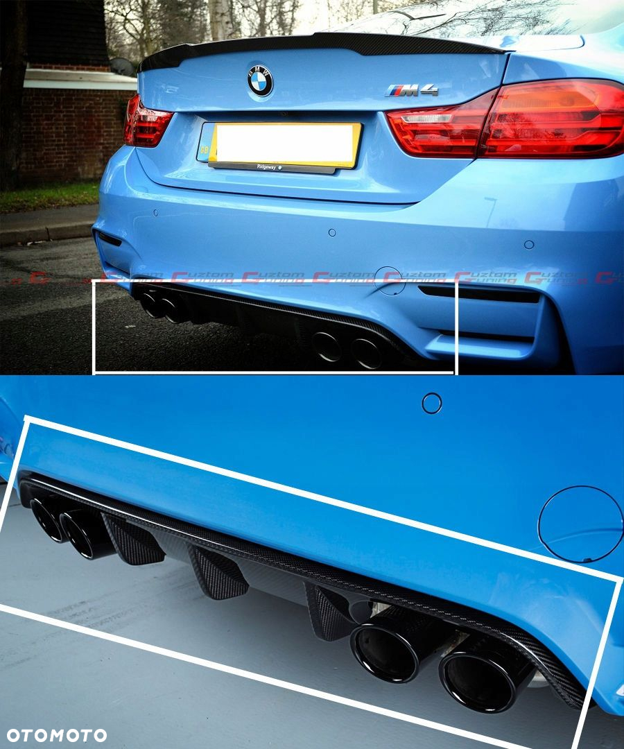 BMW M3 M4 F80 PERFORMANCE TYLNY DYFUZOR ZDERZAKA - 4