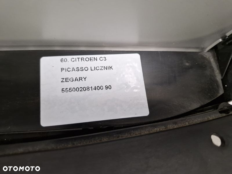 CITROEN C3 PICASSO 1.4 B LICZNIK ZEGARY WYŚWIETLACZ EKRAN MONITOR - 8
