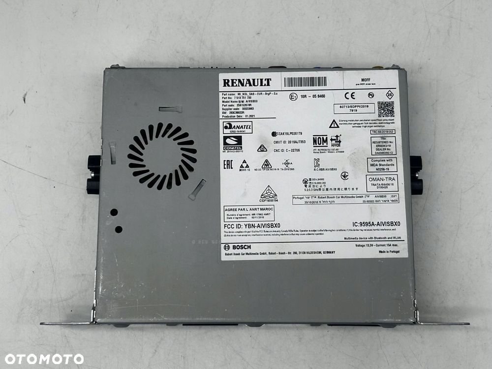 radioodtwarzacz renault captur ii clio v 259152678r - 2