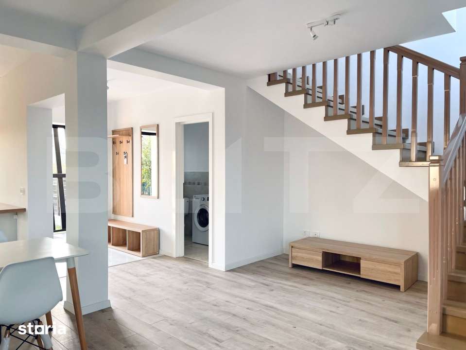 Casa moderna, tip duplex, de inchiriat, 88 mp + 200 mp teren, zona Lis - Imagine principală: 4/12