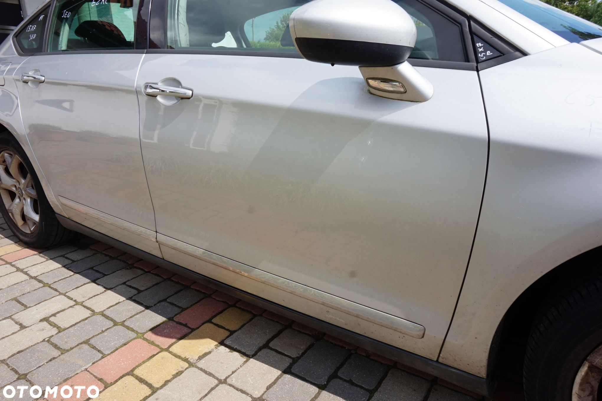DRZWI PRZEDNIE PRAWE C5 III X7 SEDAN EZRC  SREBRNY CITROEN 2008-2017 - 4