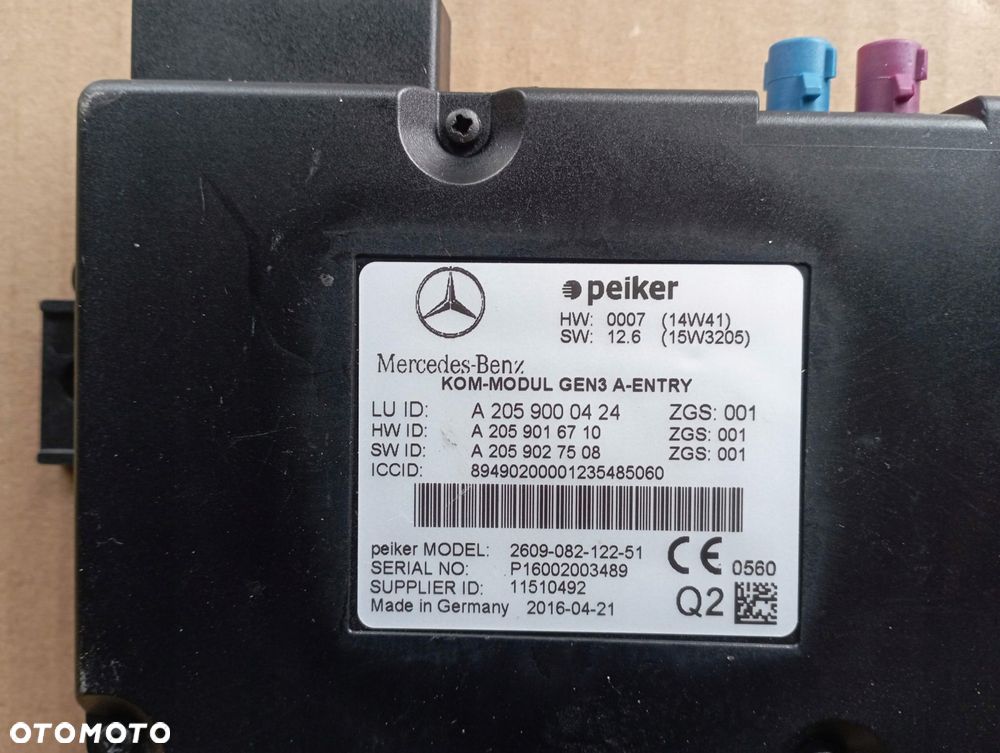 MERCEDES W212 MODUŁ HAMULCA A2059000424 - 2