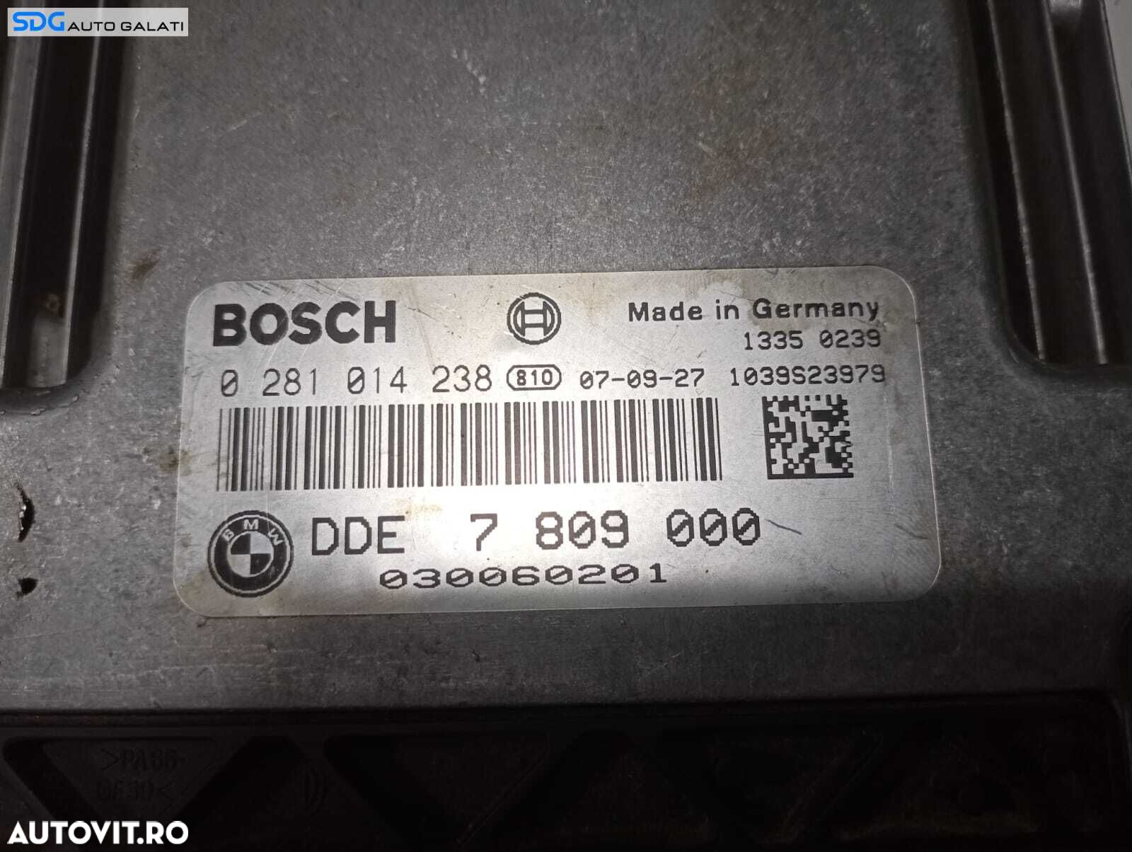 ECU Calculator Motor BMW Seria 5 E60 E61 2.0 D 2003 - 2010 Cod 7809000 0281014238 [M4389] - 4