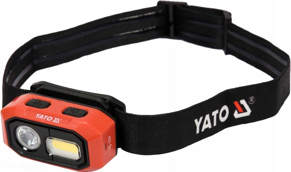 YATO LATARKA CZOŁOWA AKUMULATOROWA 480LM AKU CZUJNIK RUCHU LAMPA YT-08592 - 2
