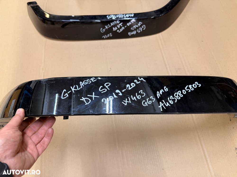 Overfender, bandou dreapta spate Mercedes-Benz G-klasse AMG 2 G63 W463 original cod A4638805803 cu defect reparabil - 2
