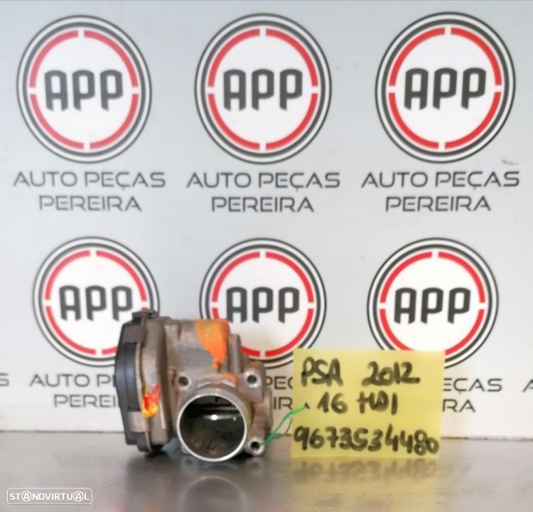 Borboleta de admissão PSA 1.6 HDI de 2013 referência 9673534480. - 1