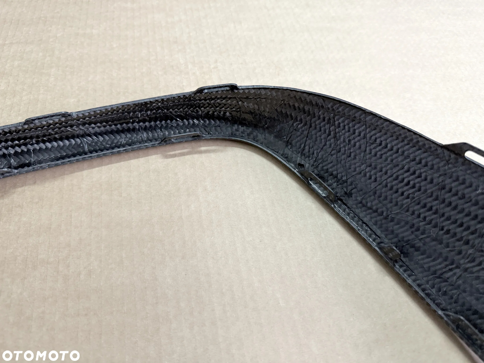 Listwa zderzaka Spojler Audi RS7 RS6 4K8 4K9 C8 4K - tylna LEWA CARBON - 7