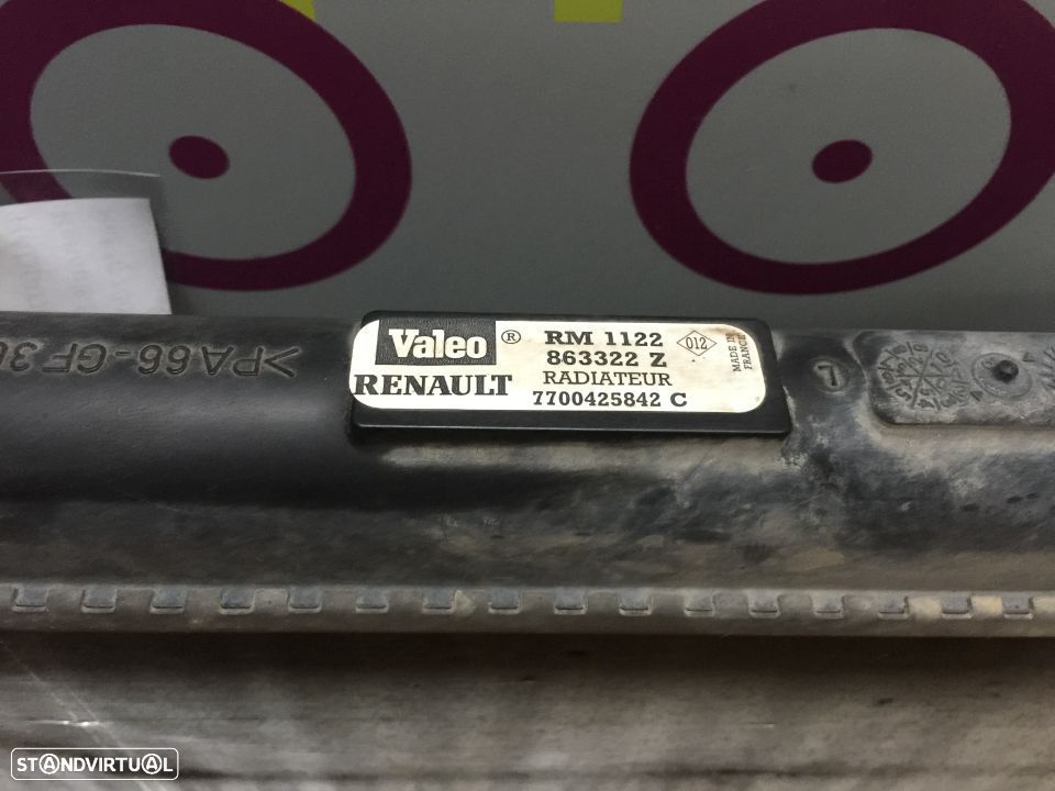Radiador Água Renault Scénic I 1.9TDci 95Cv de 1999 - Ref: 7700425842 - NO90003 - 4