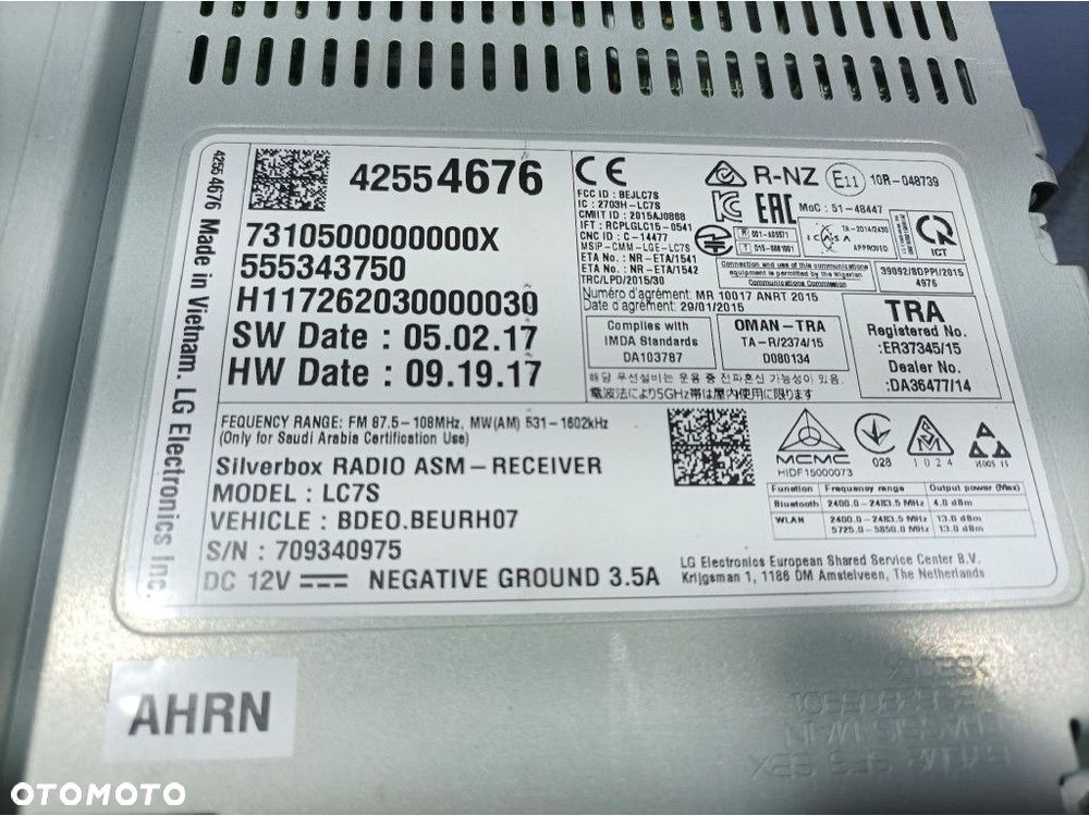 OPEL INSIGNIA B RADIO NAWIGACJA CZYTNIK MODUŁ 42554676 - 5