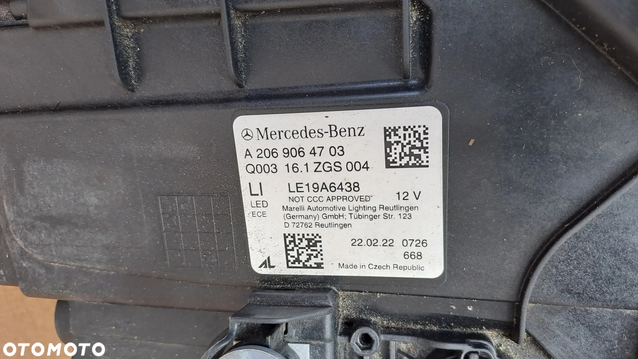 MERCEDES W206 DIGITAL LEWA LAMPA A2069064703 ŁADNA - 6